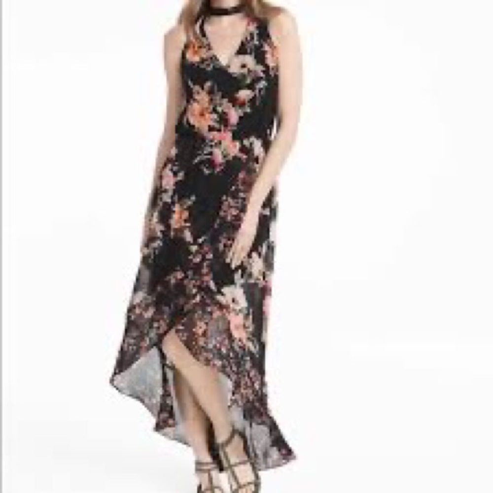 White house black market high low dress size